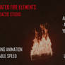 Animated log fire textures for Daz3d