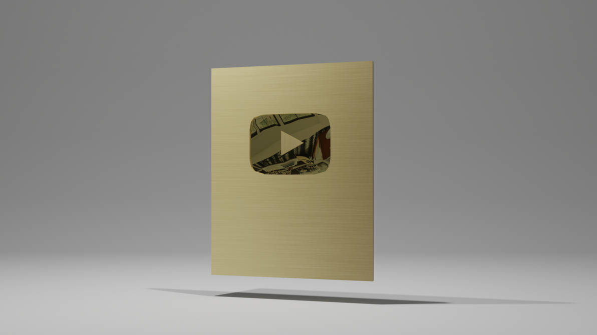 (DL) New YouTube Play Button 3D Model -plain- by EmmEgg on DeviantArt