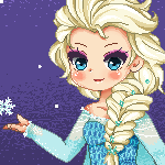 .Pixel Art - Elsa.