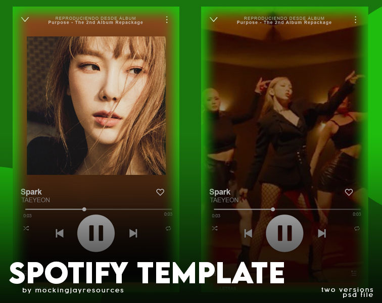 Template #1 Spotify by MockingjayResources on DeviantArt