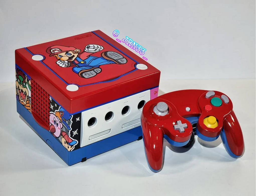 Custom painted Game Cube by JRN33 on DeviantArt