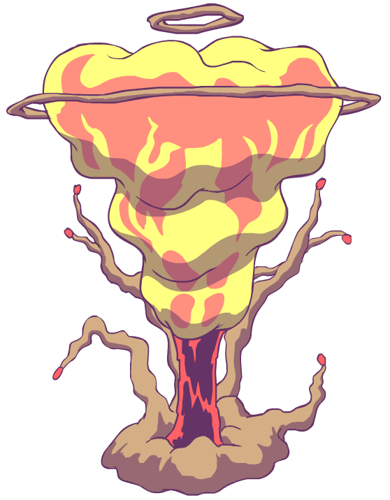 Candy Mushroom Cloud Explosion for Adventure Time