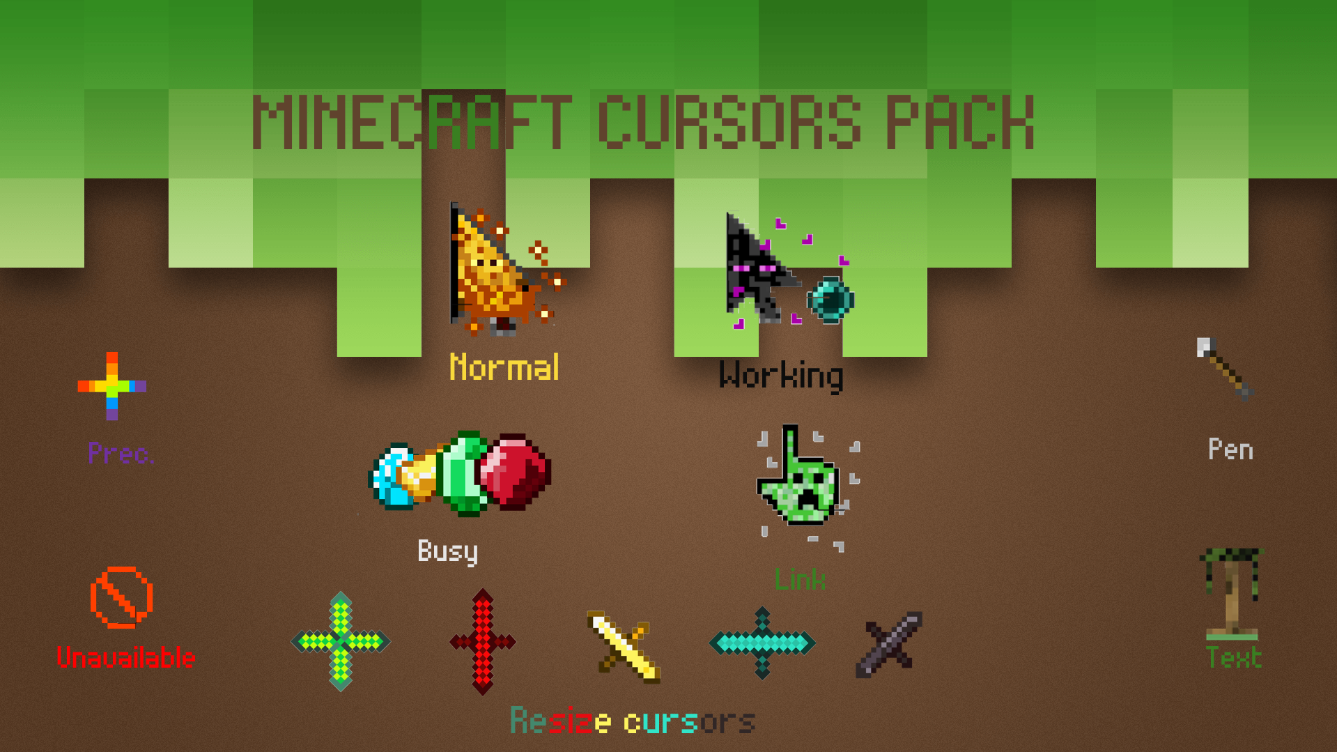 Minecraft pack! Cursors