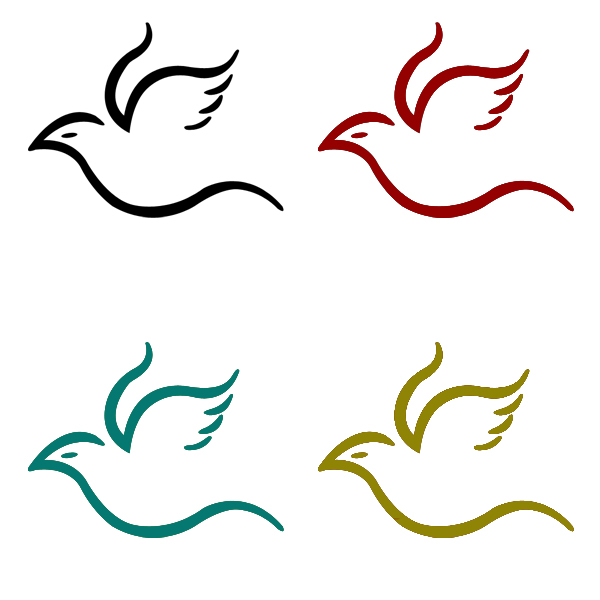 Flying Bird Simple Logo