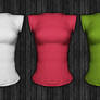 Ladies Short Sleeved Shirt Template psd file