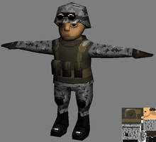 Lowpoly soldier WIP