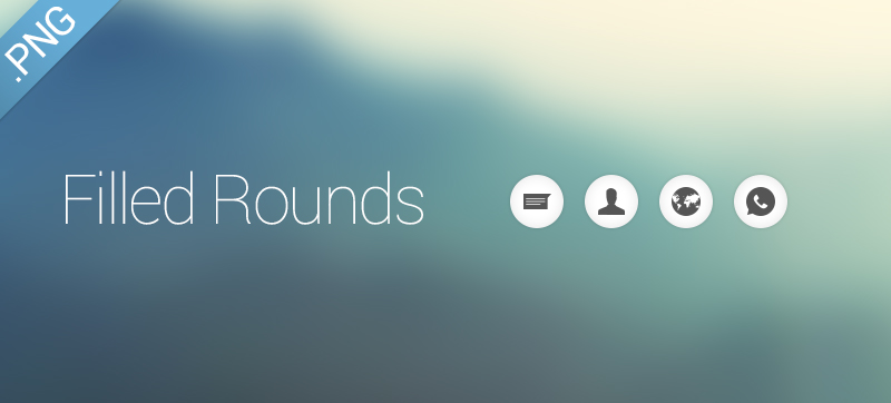 Filled Rounds Icons [Updated Version]