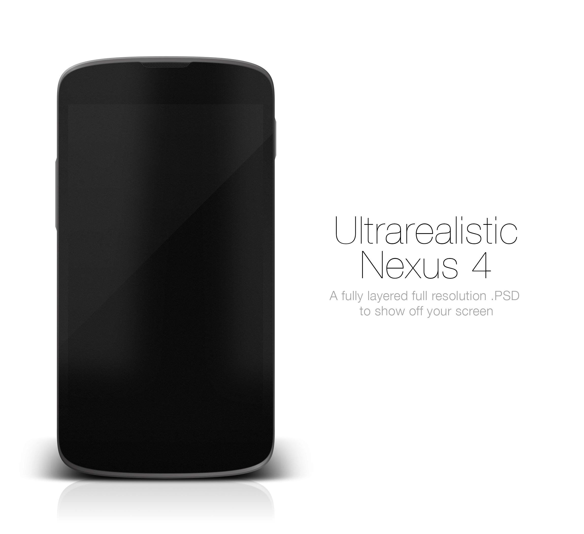 Ultrarealistic Nexus 4 PSD