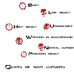 Gears of war cursors