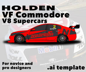 Holden Commodore VF V8 Supercar template