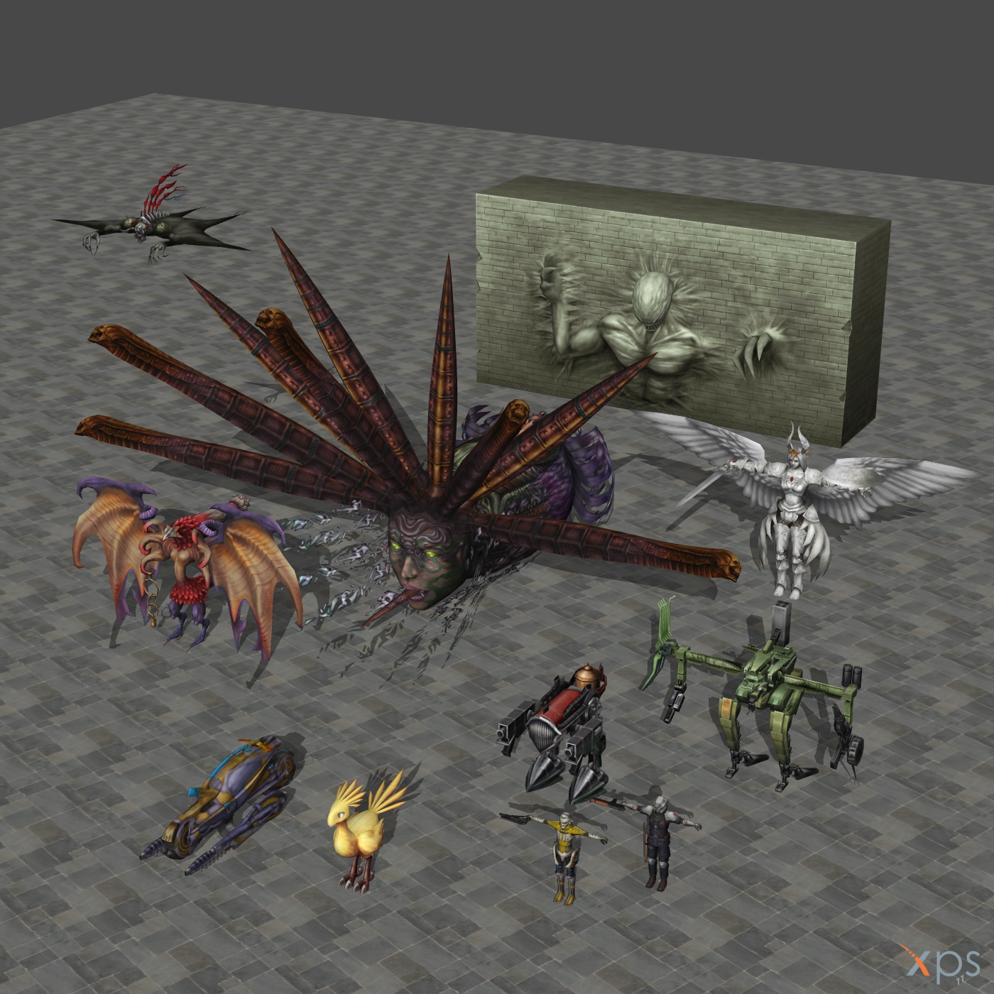 War of the Visions model pack 5 by xGunbladeKnightx on DeviantArt