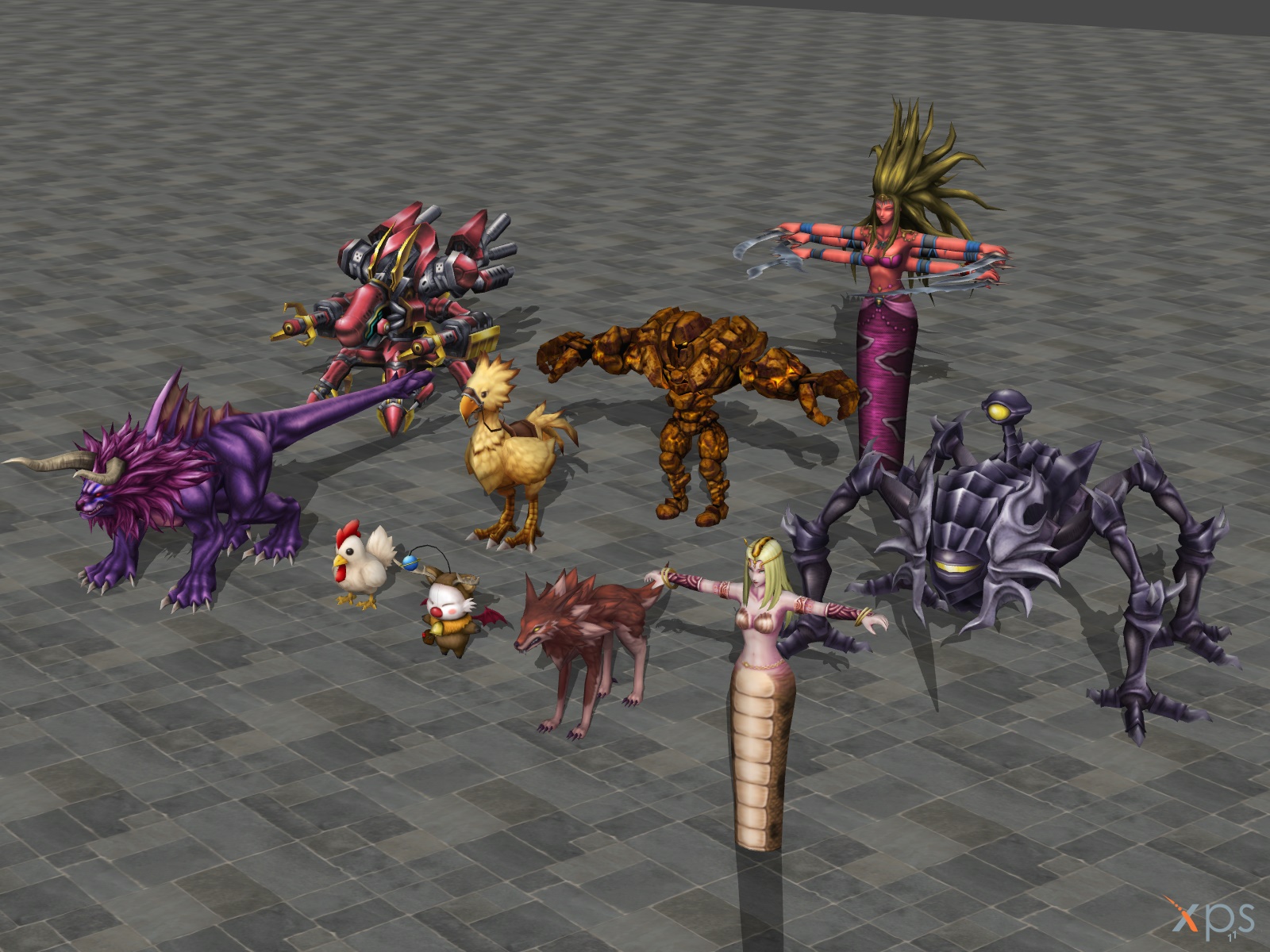 Final Fantasy on Xnalara-Customized - DeviantArt