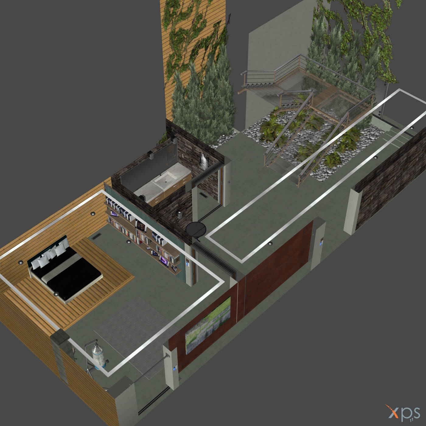 me3 citadel apartment floor 1 Room down Room up by RyuAensland on