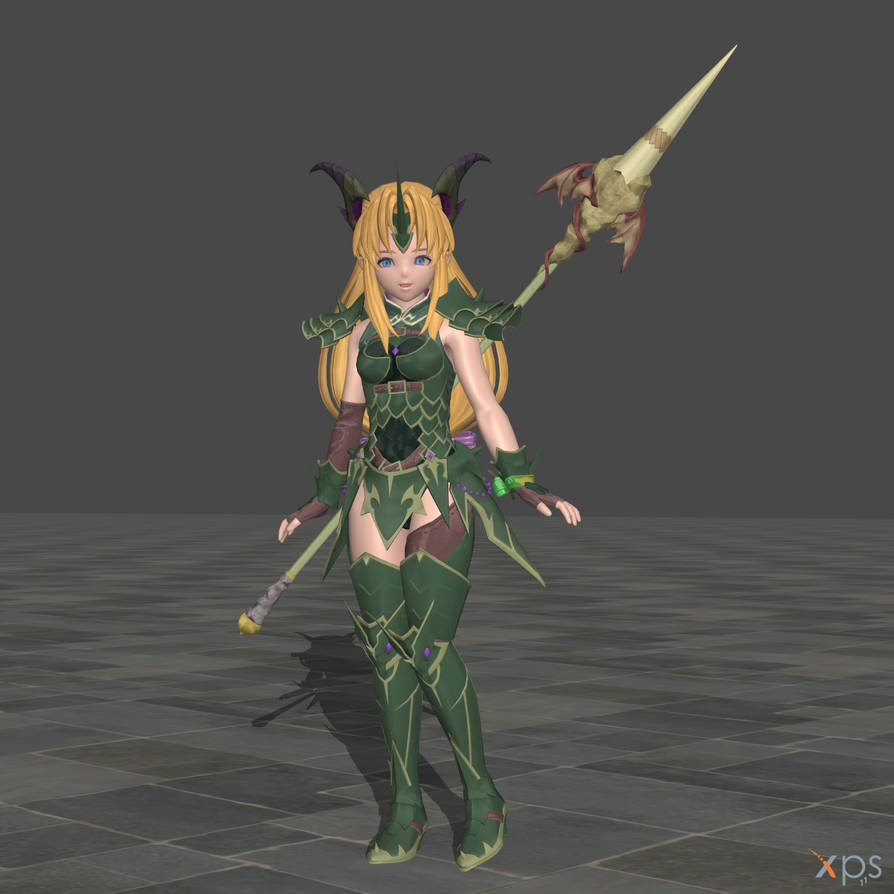 Riesz (Dragon Master) Trials of Mana by xGunbladeKnightx on DeviantArt