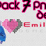 Pack 7 png's de Emily Osment