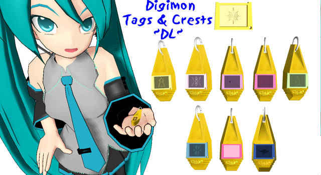 [MMD] Digimon Tags and Crests DL