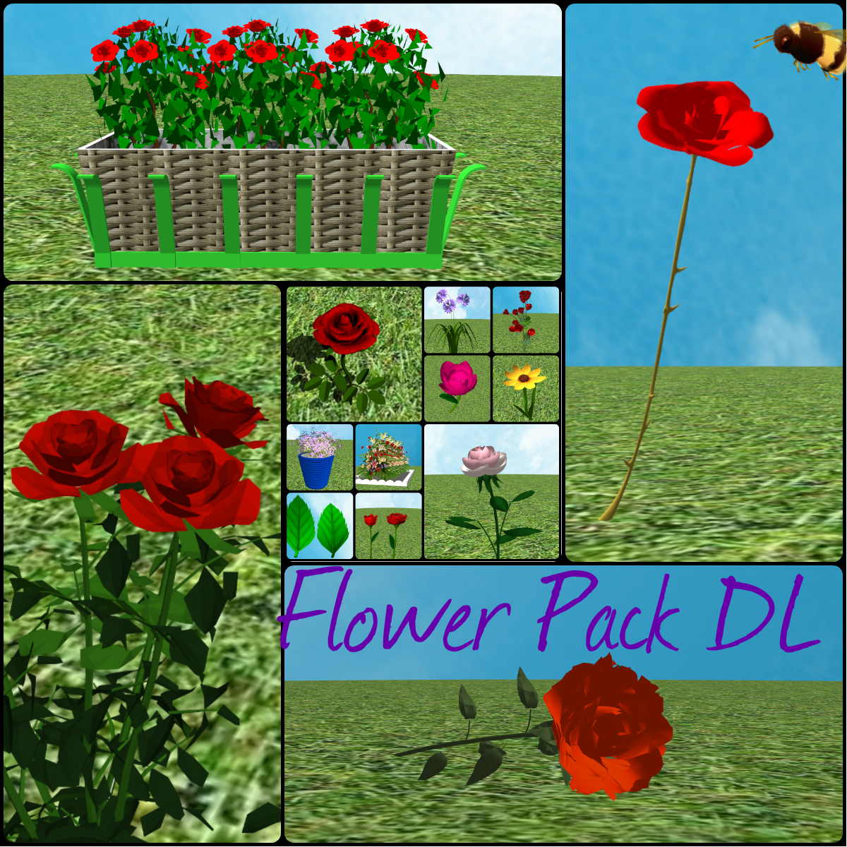 [MMD] Flower Pack DL