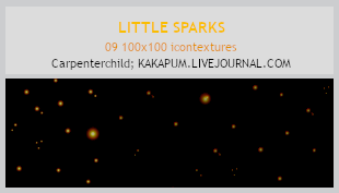 Little Sparks - 100x100 icontextures (Kakapum@lj) by shiruji