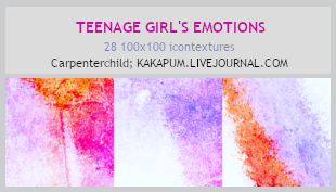 Teenage Girl's Emotions (Kakapum@lj) by shiruji
