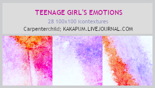 Teenage Girl's Emotions (Kakapum@lj)