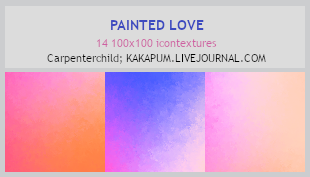 PaintedLove - 100x100 icontextures (Kakapum@lj) by shiruji