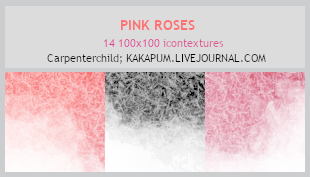 PinkRoses - 100x100 icontextures (Kakapum@lj) by shiruji