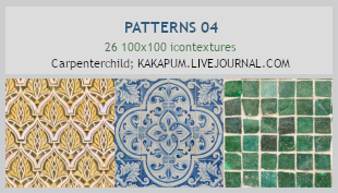Patterns 04 - 100x100 icontextures (Kakapum@lj) by shiruji