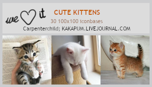 Cute Kittens (100x100 bases) - Kakapum@lj by shiruji
