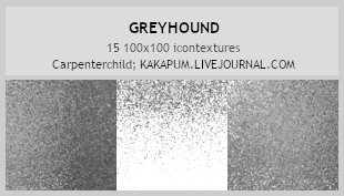 Greyhound - 100x100 textures (Kakapum@lj) by shiruji