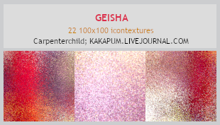 Geisha - 100x100 textures (Kakapum@lj) by shiruji