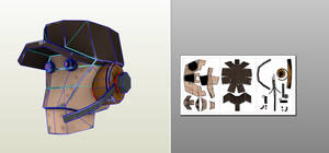 Papercraft : Robot Scout Head model