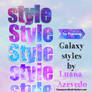 Galaxy Styles for Photoshop