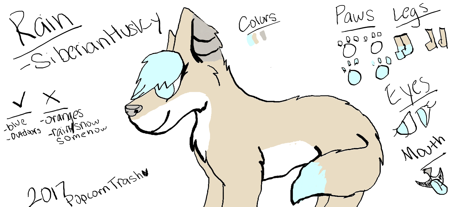 rain ref sheet by PopcornTrash on DeviantArt