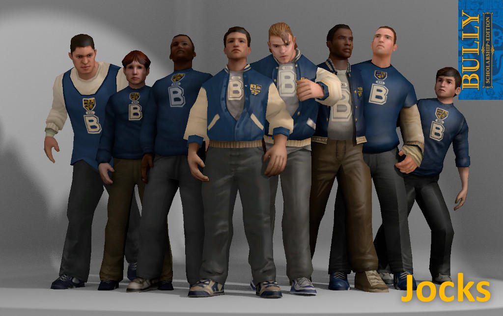 Jocks Clique (Bully) XPS Models by thearchitectx on DeviantArt