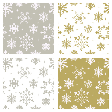 Silver and Gold Flake Patterns