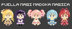 Madoka Sprites Cross Stitch Pattern by Aoicat on DeviantArt