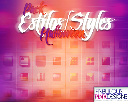 Pack Halloween ESTILOS-STYLES by FabulousPinkDesignsW