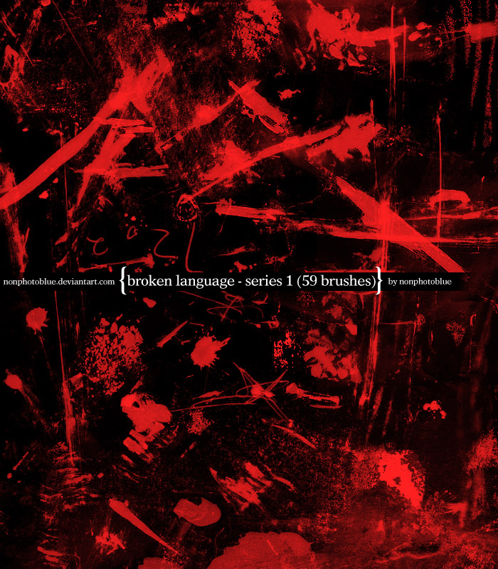 Broken Language set 1 -grunge-