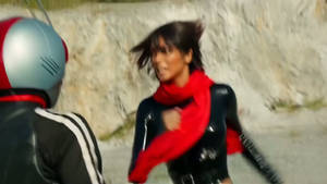 The whole team Versus Kamen Rider