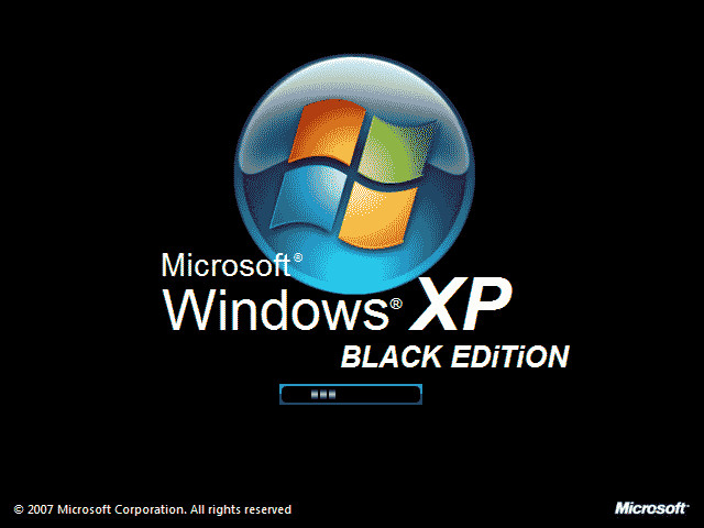 Windows XP Black Edition Boot