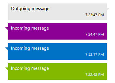 Windows 8 Messaging style