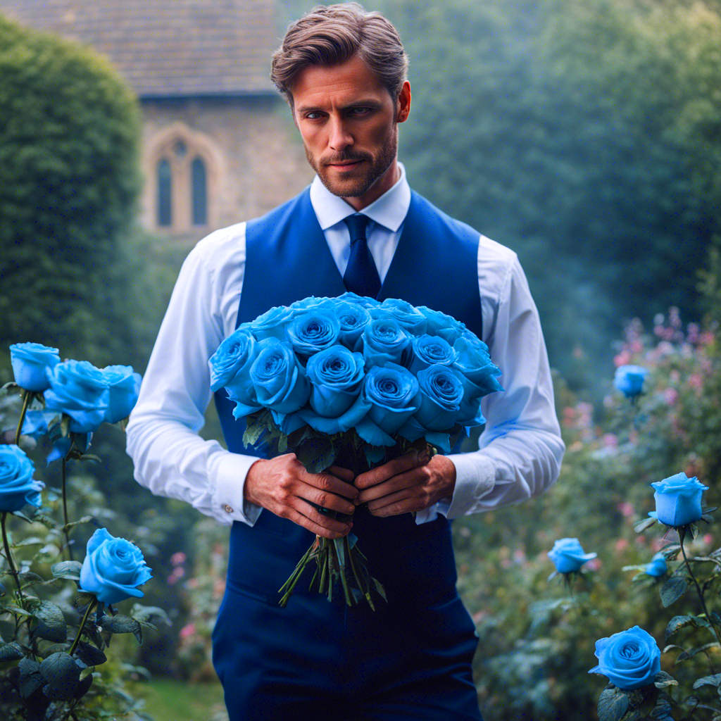 Manly Roses Man with beautiful roses (DreamUp) by IsakiYukihara on DeviantArt
