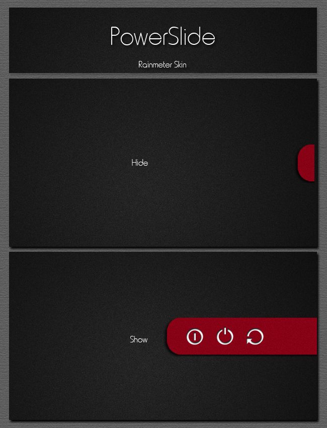 PowerSlide Rainmeter Skin