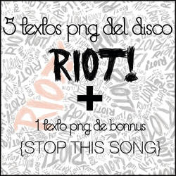 Textos del disco Riot