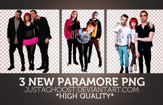 3 NEW PARAMORE PNG'S