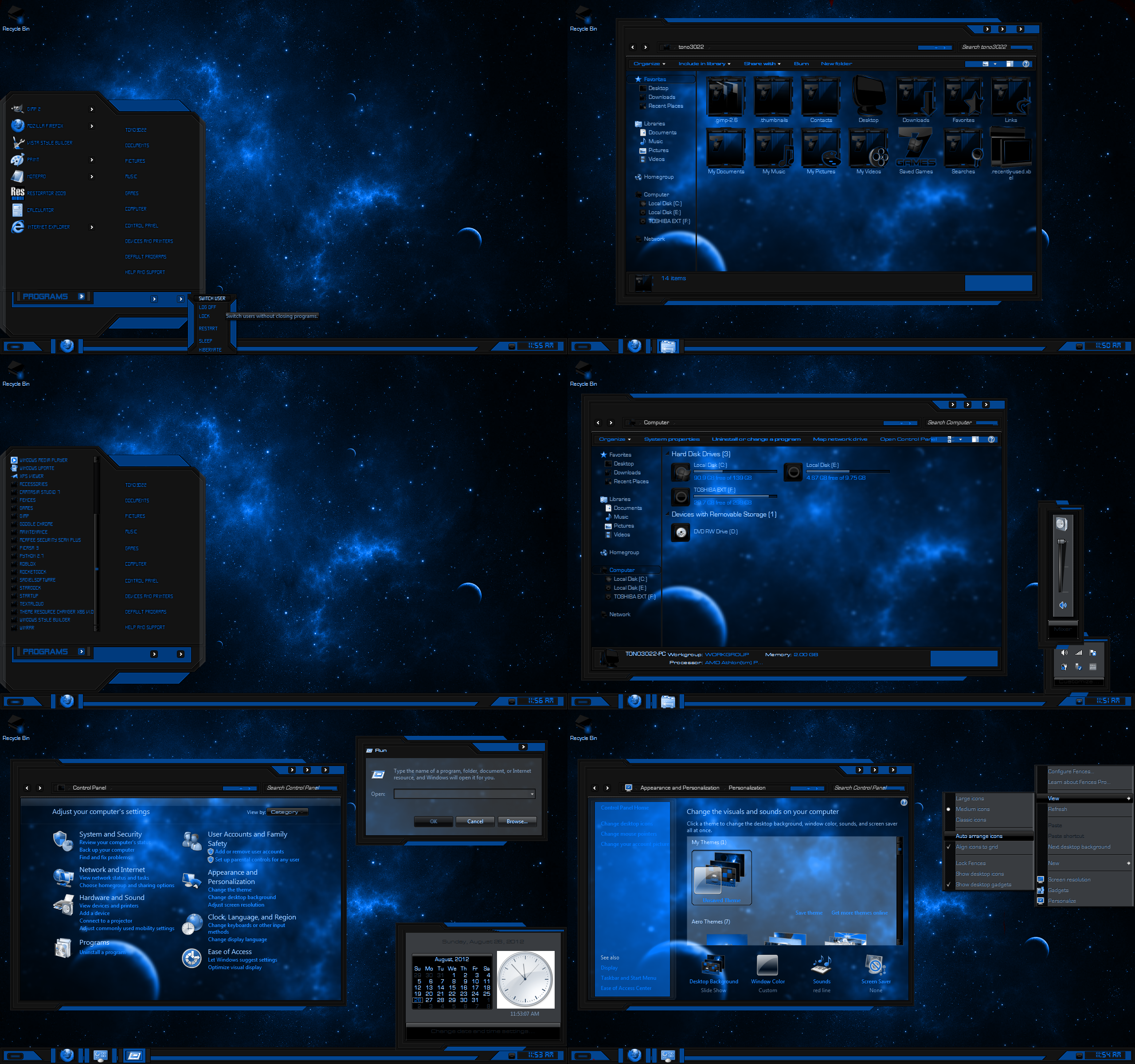 Windows 7 Theme Red Line Blue By Customizewin7 On Deviantart