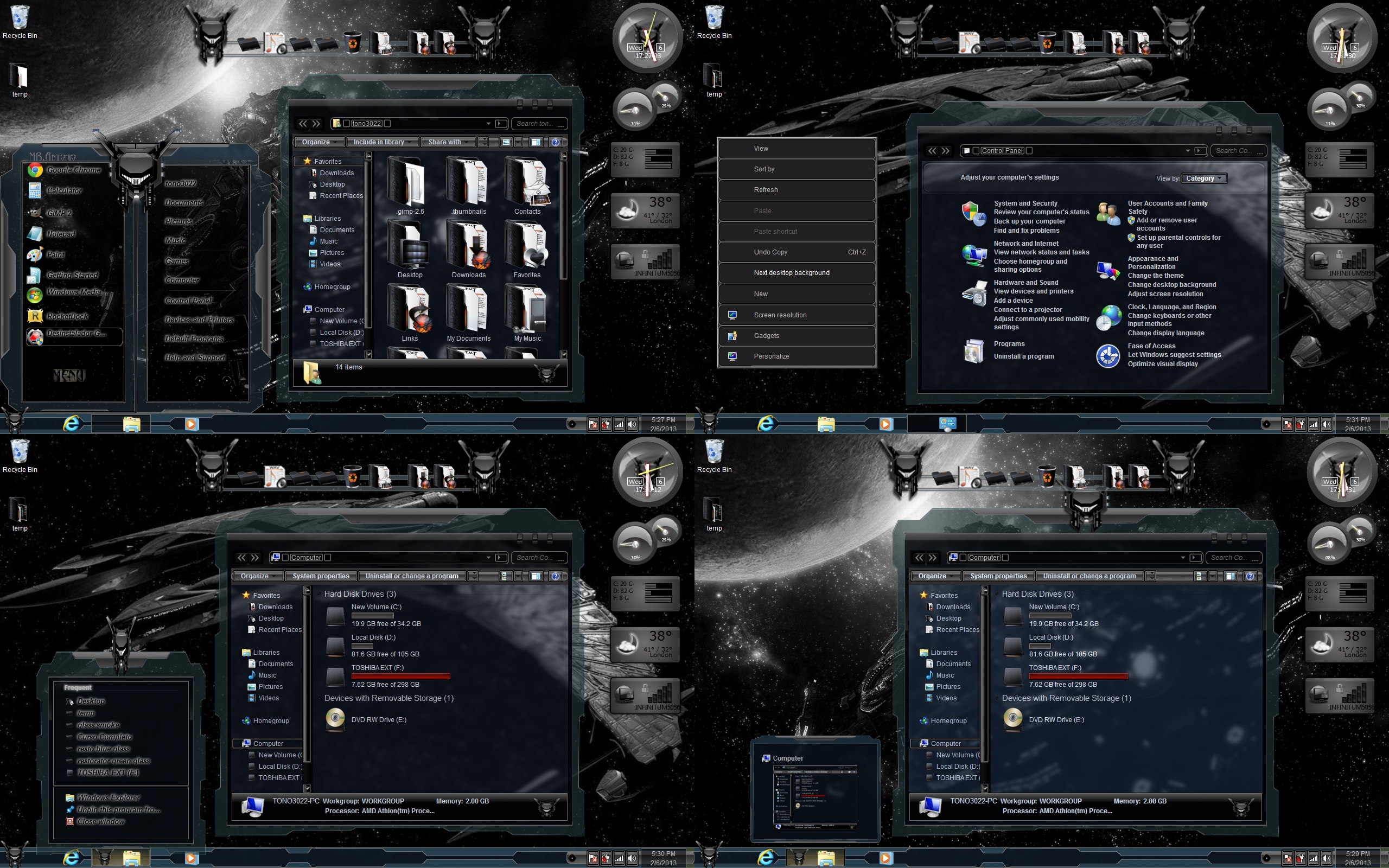 windows 7 themes glass black by customizewin7 on DeviantArt