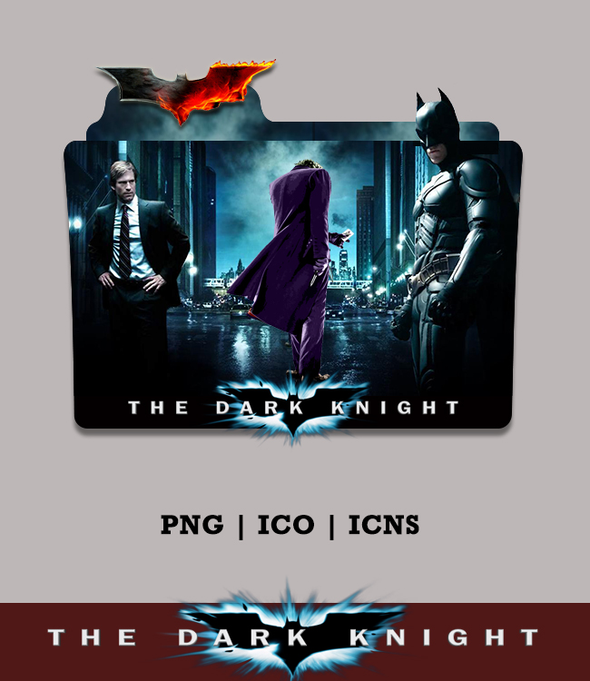 The Dark Knight Folder Icon by Bl4CKSL4YER on DeviantArt