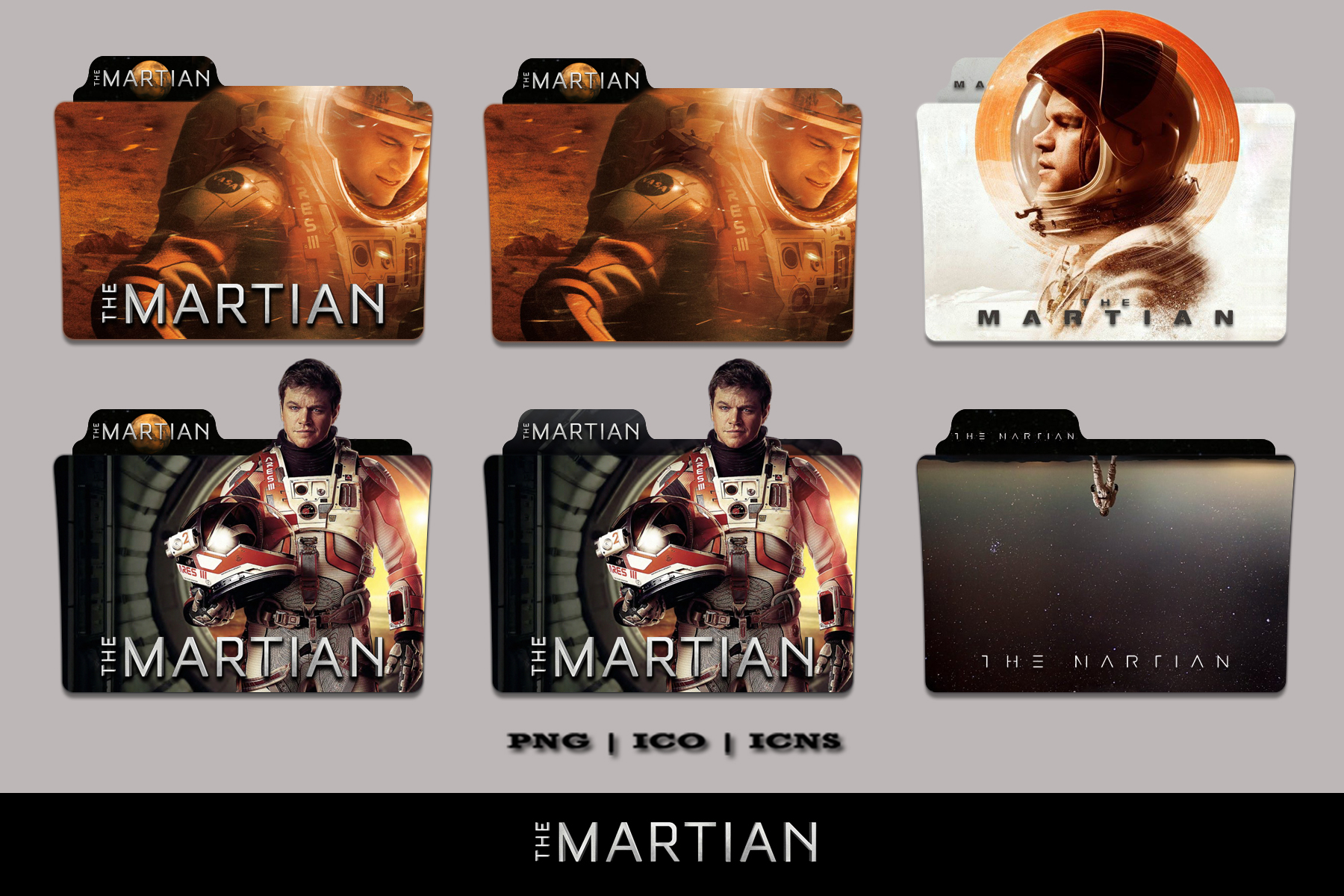The Martian Folder Icon Pack v2 (2015) by Bl4CKSL4YER on DeviantArt