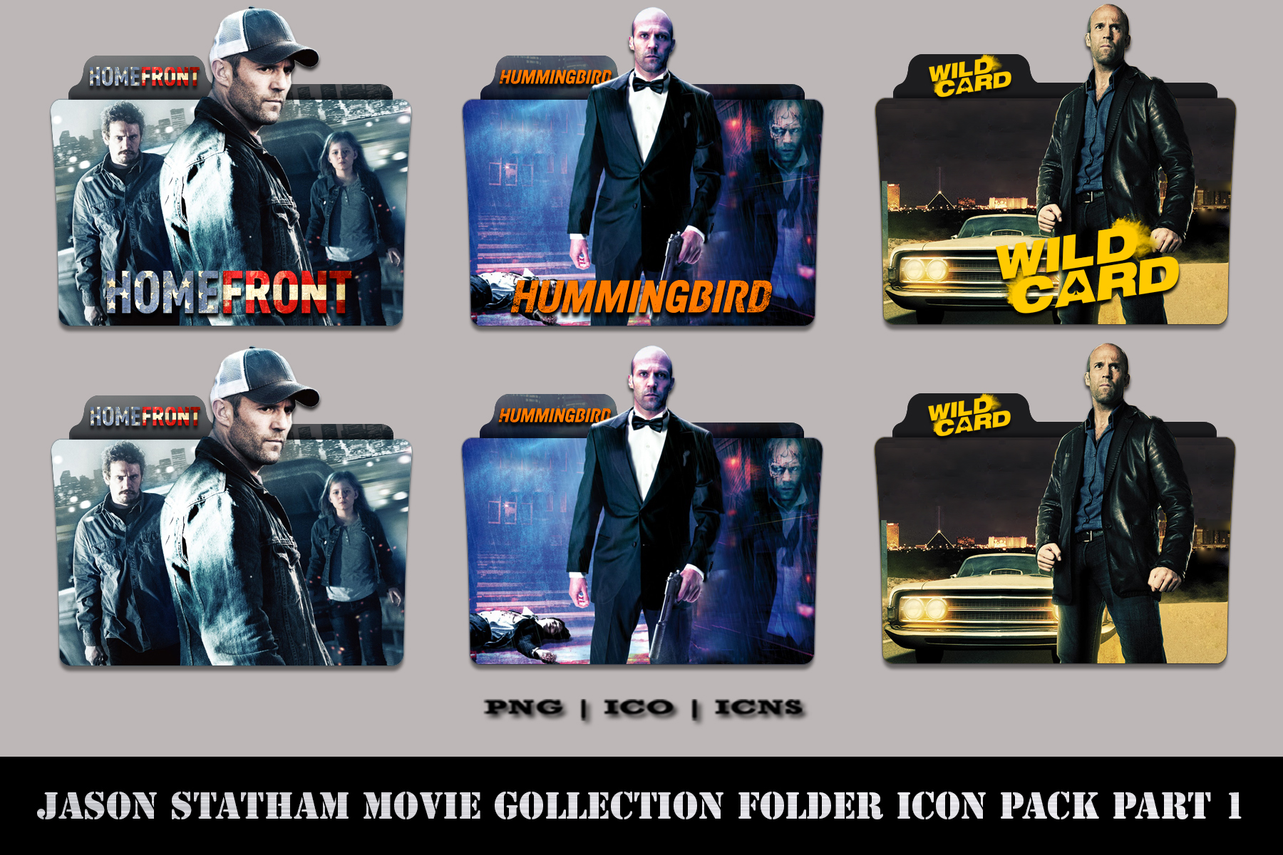 Jason Statham Movie Collection Folder Icon Pack #1